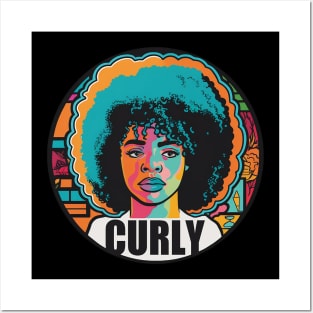 Curly Girl Posters and Art